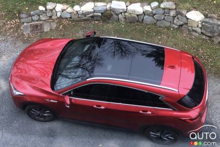 2020 Infiniti QX50, from above